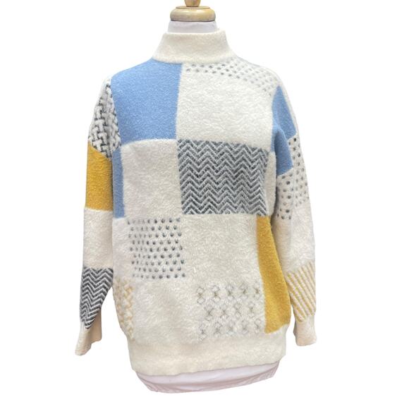 Kerrick Mock-Neck Soft Fuzzy Sweater  J50220 - Picture 15 of 16